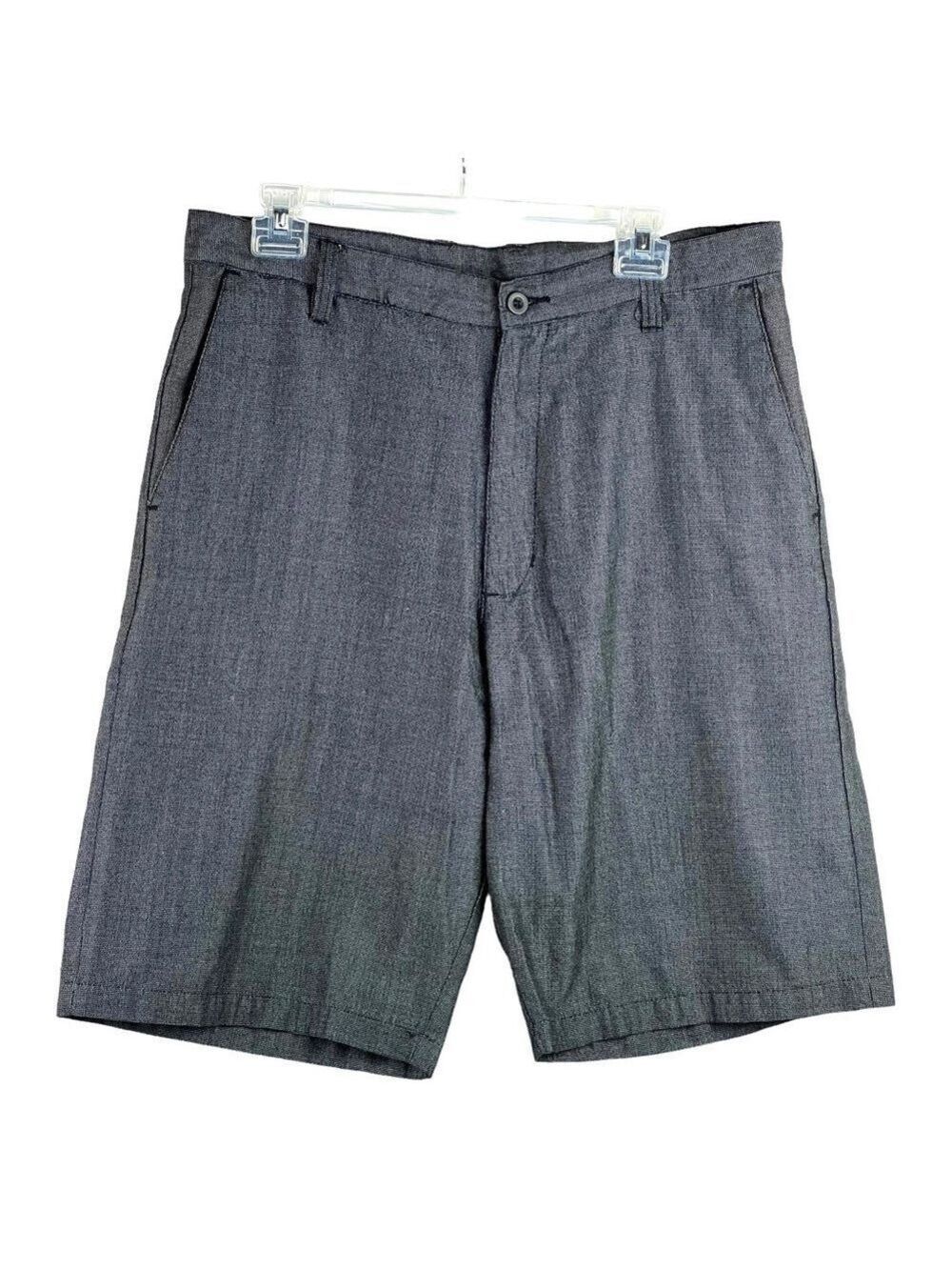 EUC-Burnside Textured Stretch Classic 5-Pocket Charcoal Gray Shorts Size 34